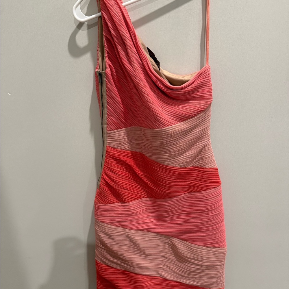 BCBGMaxAzria Pink and Red Dress